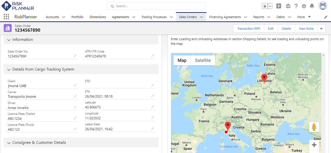 Goods tracking